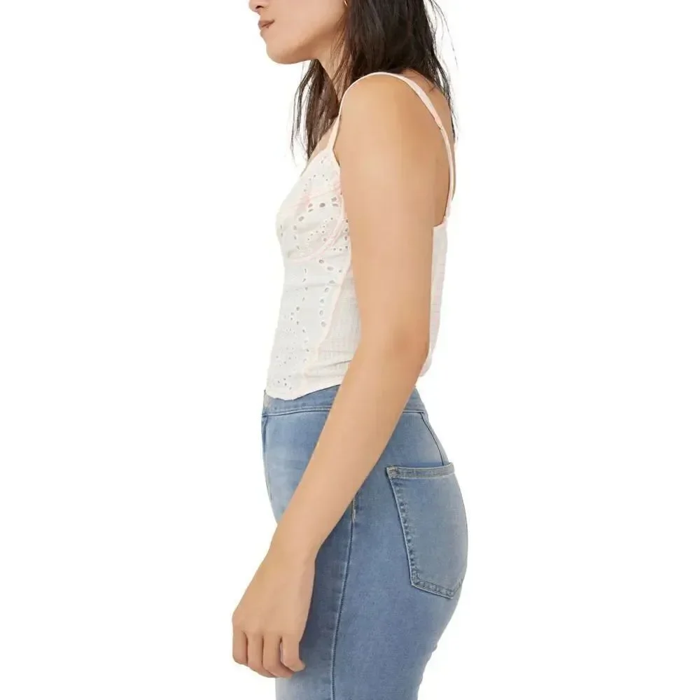 Free People | Cotton Eyelet Corset Top